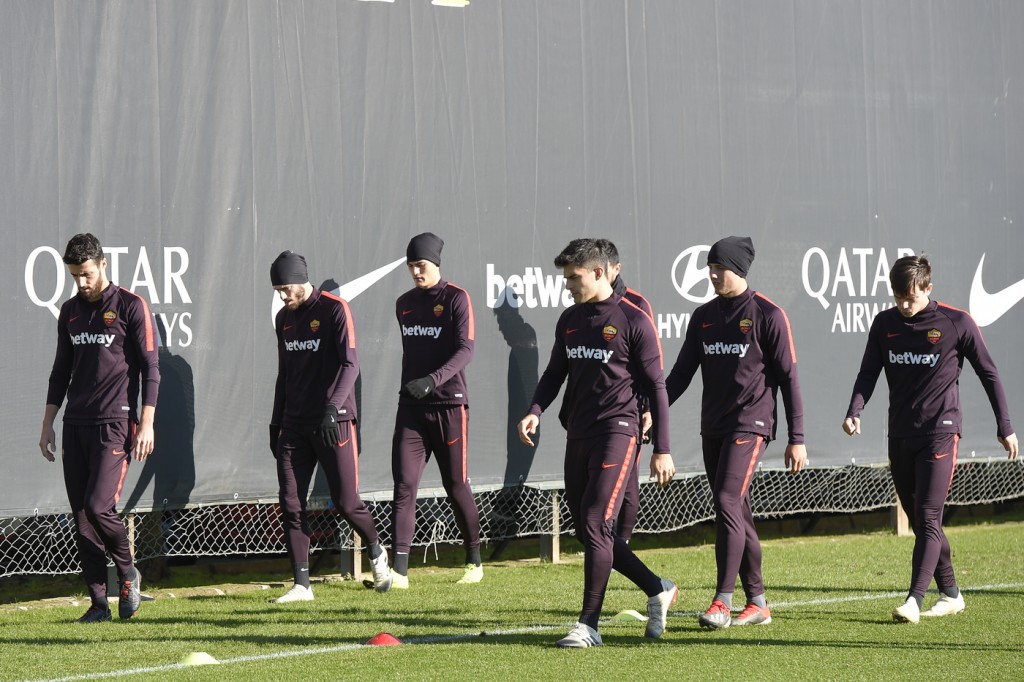 Allenamento AS Roma a Trigoria