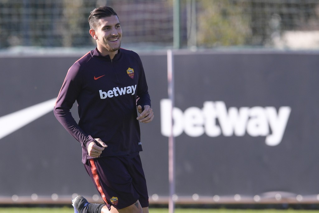 Lorenzo Pellegrini Allenamento AS Roma a Trigoria