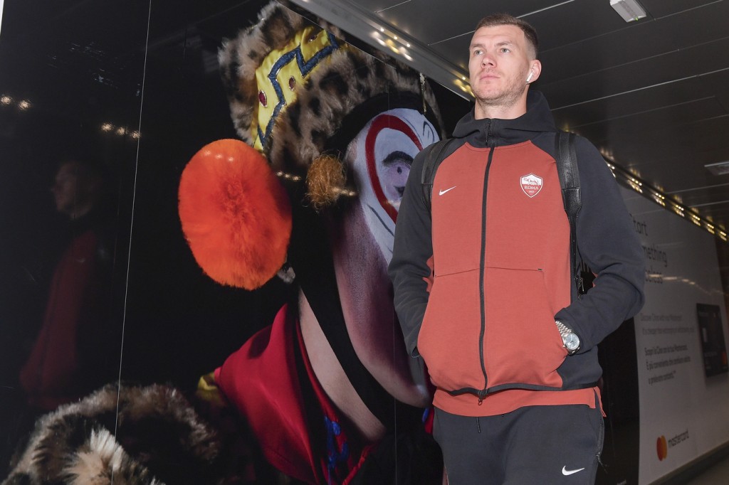Dzeko AS Roma, partenza per la trasferta di Parma