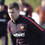 dzeko As Roma, allenamento mattutino a Trigoria