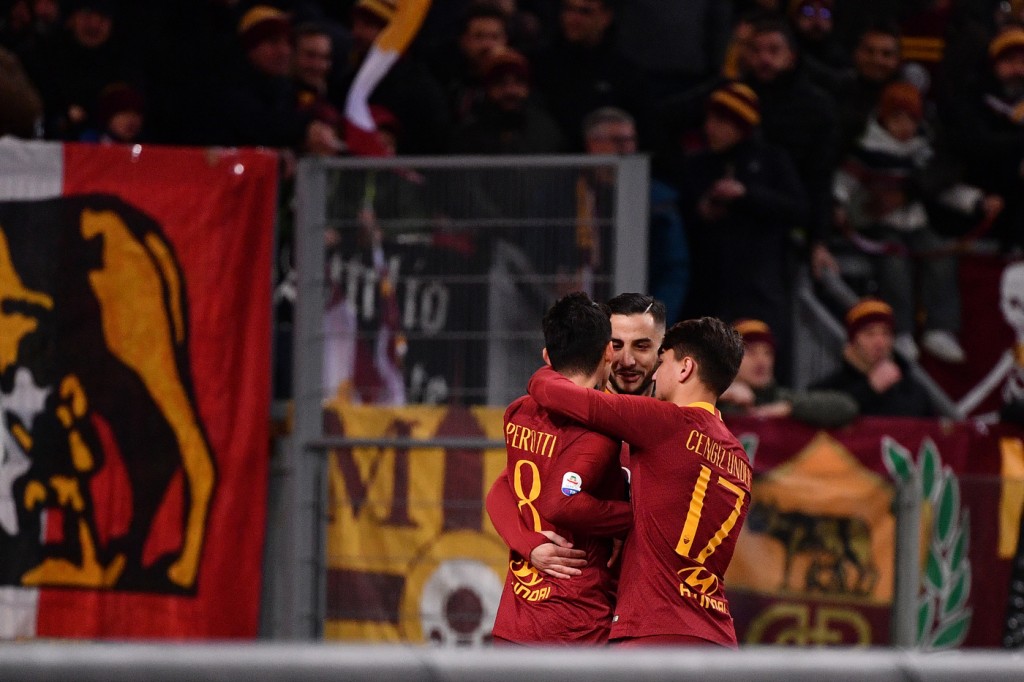 Perotti under Roma vs Sassuolo - Serie A 2018/2019