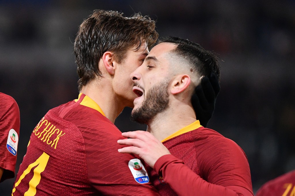 Schick manolas Roma vs Sassuolo - Serie A 2018/2019