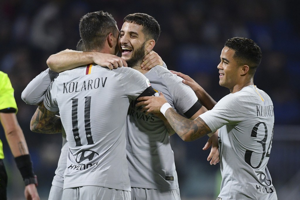 kolarov manolas kluivert Cagliari vs Roma - Serie A TIM 2018/2019