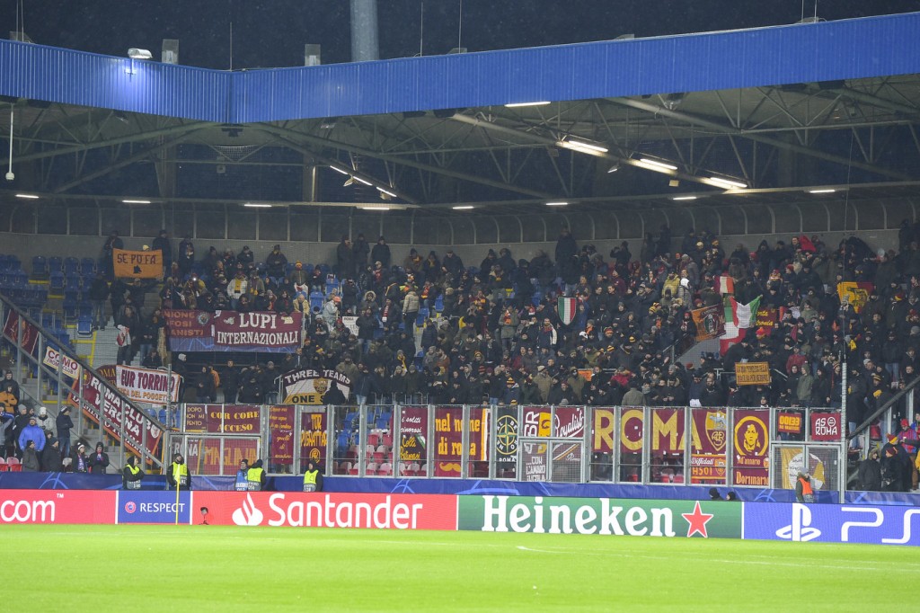 tifosi curva sud Viktoria Plzen vs Roma - Uefa Champions League