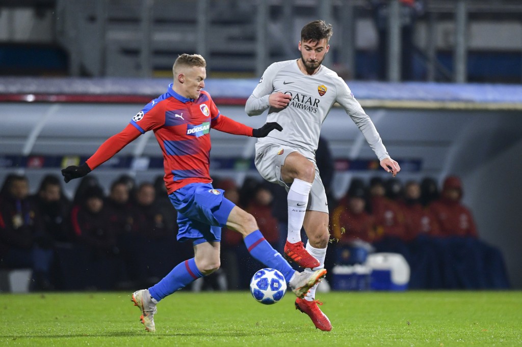 cristante Viktoria Plzen vs Roma - Uefa Champions League