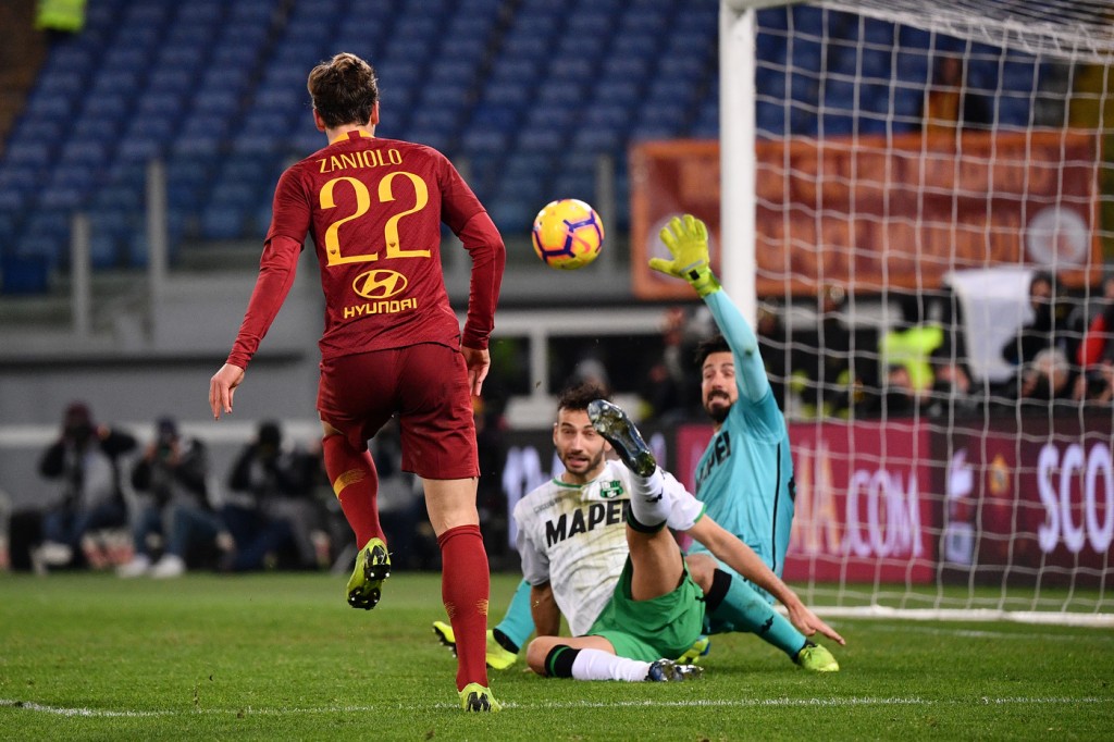 Zaniolo Roma vs Sassuolo - Serie A 2018/2019