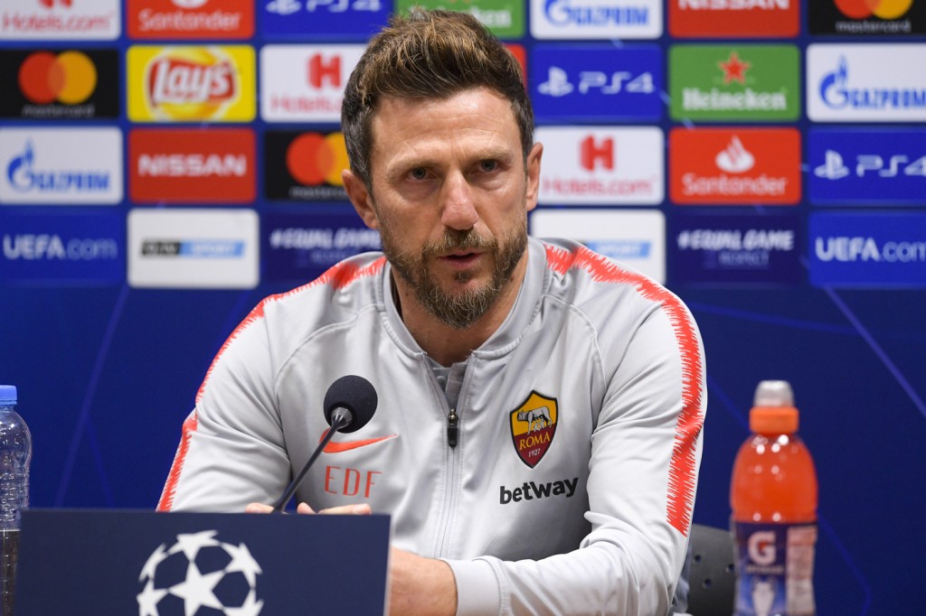 di francesco - Champions League, conferenza stampa del match tra Viktoria Plzen e AS Roma