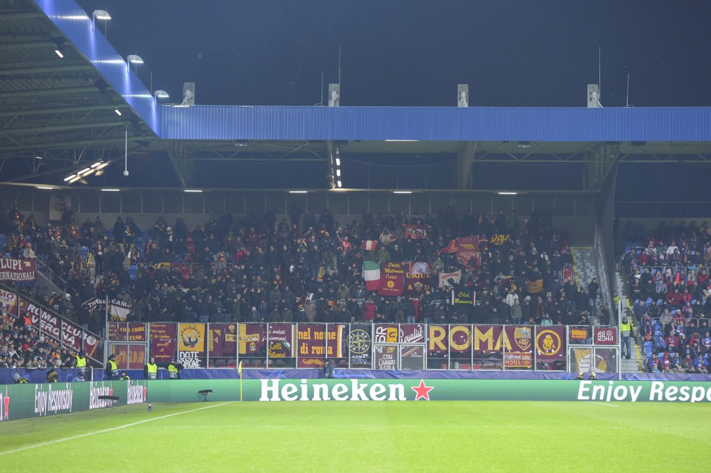 tifosi curva sud Viktoria Plzen vs Roma - Uefa Champions League