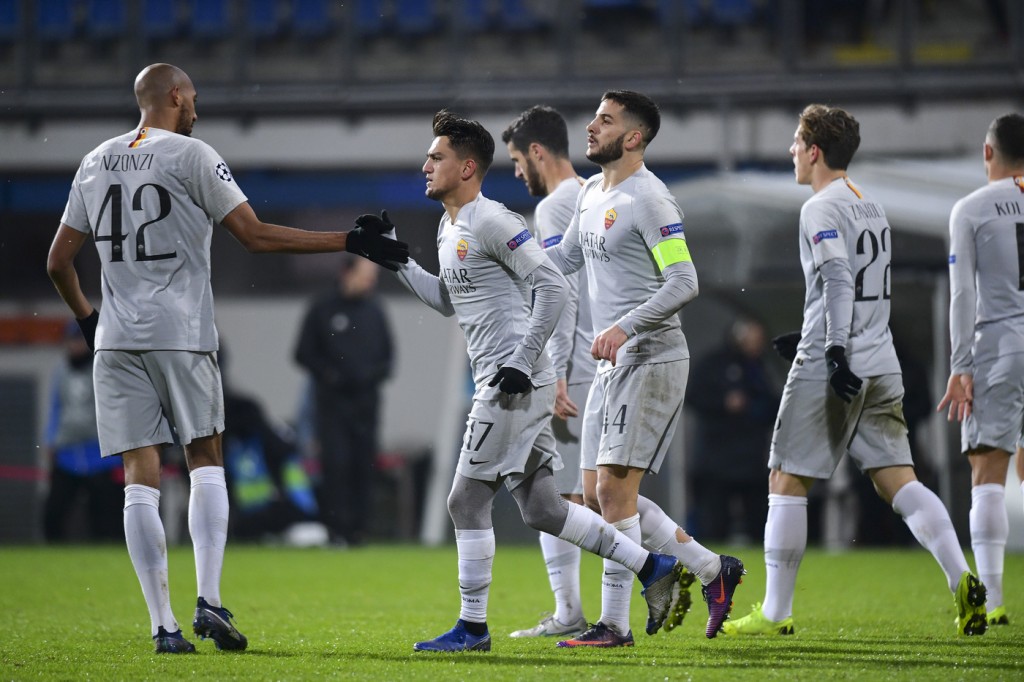 under manolas Viktoria Plzen vs Roma - Uefa Champions League