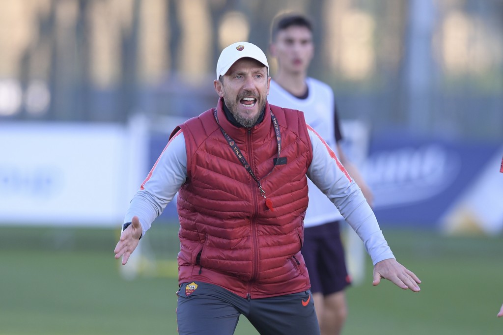 di francesco - AS Roma, allenamento pomeridiano a Trigoria