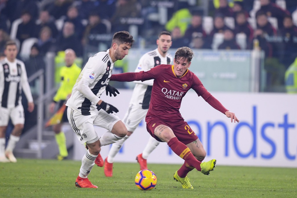 Juventus vs Roma zaniolo bentancur