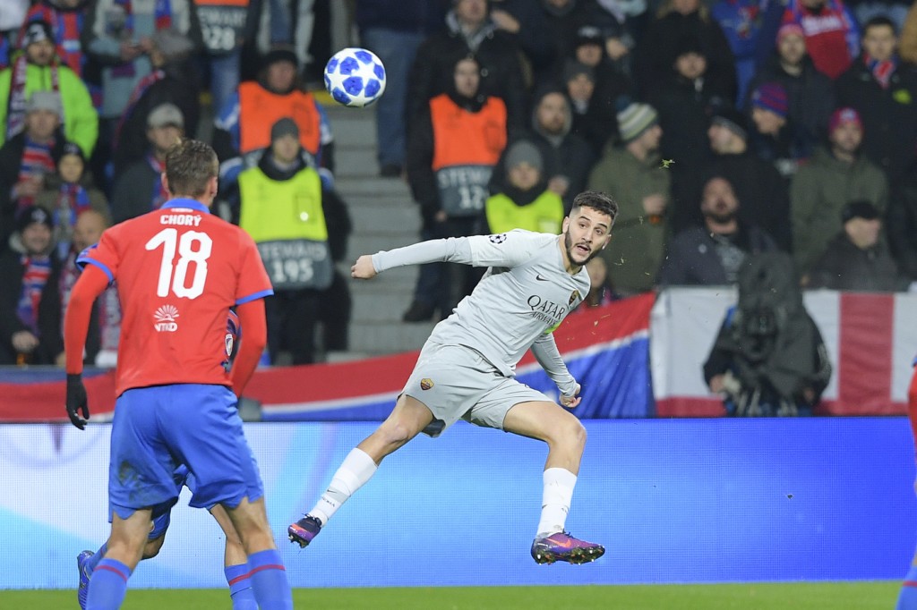 manolas Viktoria Plzen vs Roma - Uefa Champions League