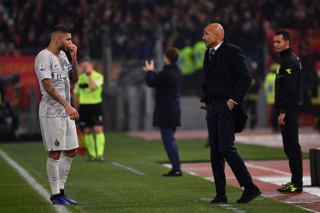 spalletti icardi Roma vs Inter - Serie A TIM 2018/2019