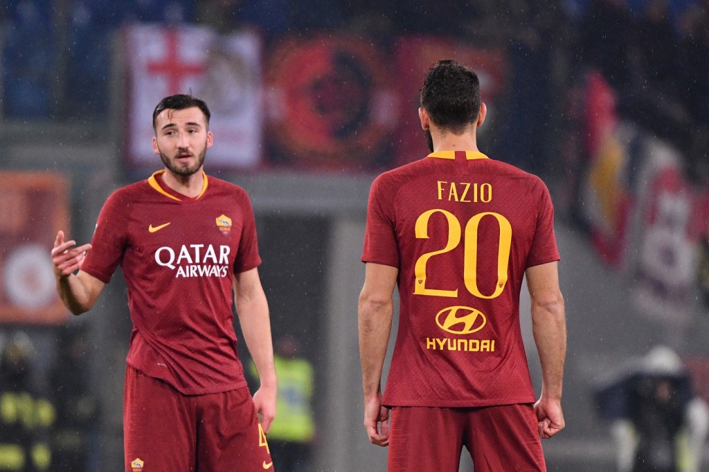 fazio cristante Roma vs Genoa - Serie A TIM 2018/2019
