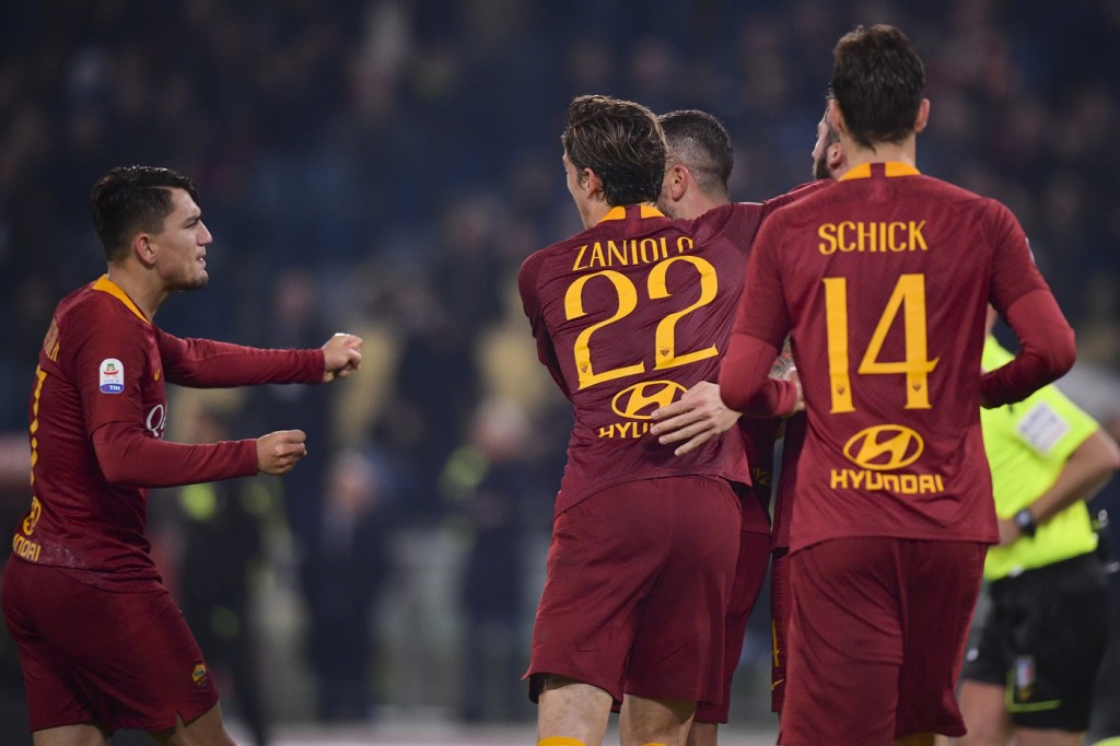 zaniolo kolarov Roma vs Inter - Serie A TIM 2018/2019
