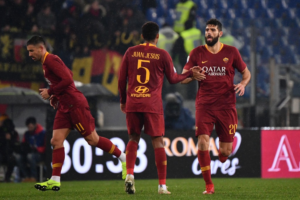 Fazio Jesus Roma vs Genoa - Serie A TIM 2018/2019