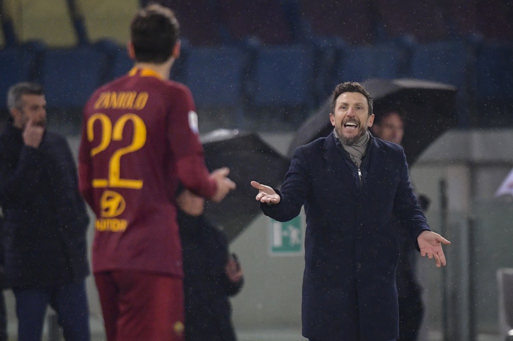 Di Francesco Zaniolo Roma vs Genoa - Serie A TIM 2018/2019