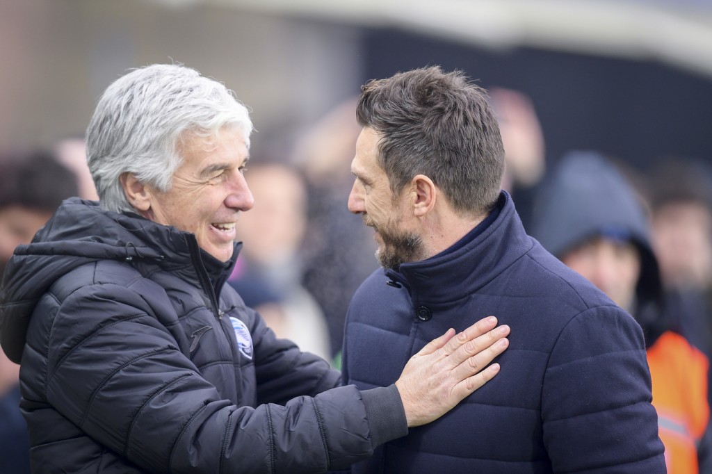 Di Francesco Gasperini Atalanta vs Roma - Serie A TIM 2018/2019