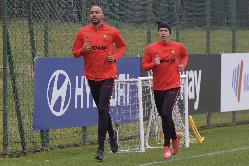 Nzonzi Coric Trigoria Allenamento