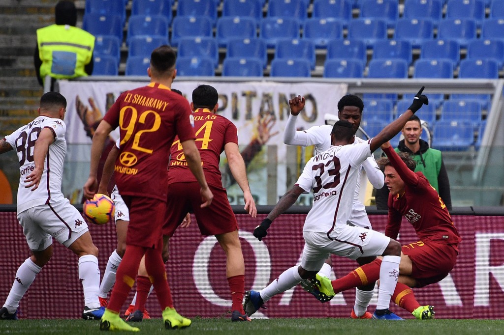 Zaniolo gol Roma - Torino