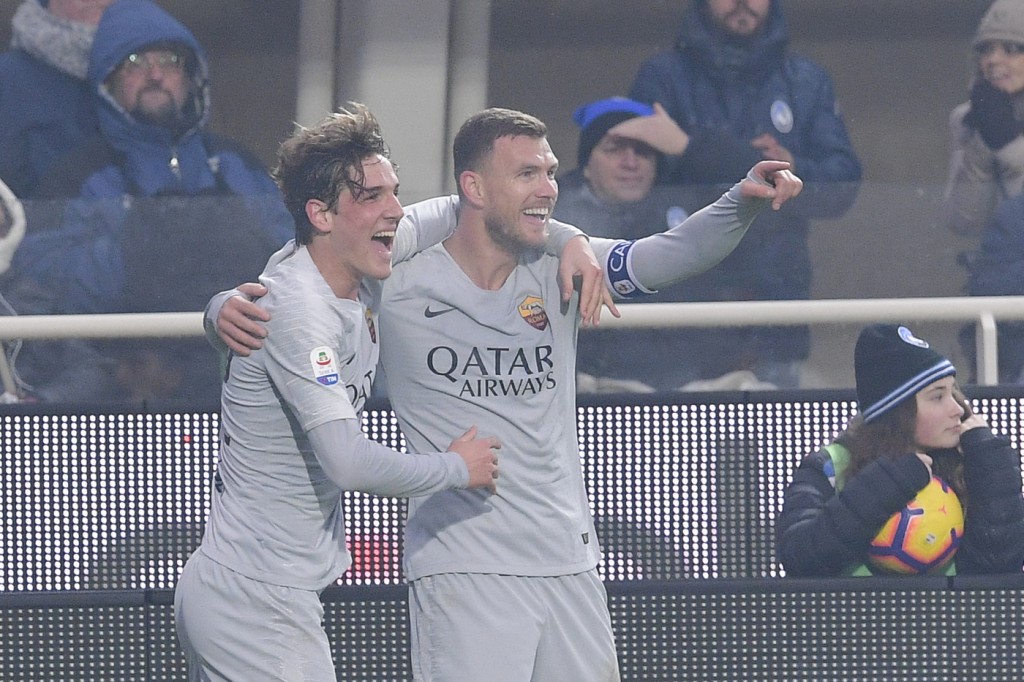Dzeko zaniolo Atalanta vs Roma - Serie A TIM 2018/2019