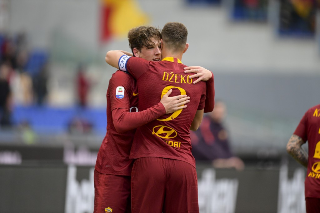 Zaniolo Dzeko AS Roma - Torino