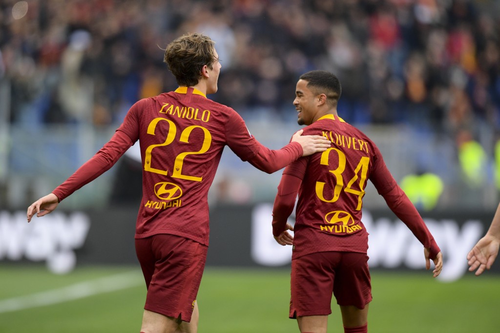 Zaniolo Kluivert AS Roma - Torino