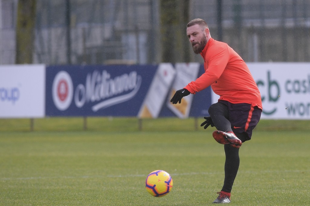 De Rossi AS Roma, seduta di allenamento al Centro sportivo di Trigoria