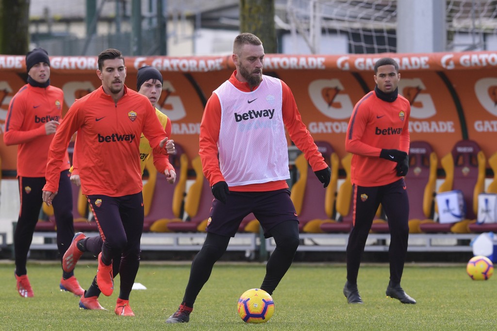 Trigoria Allenamento De Rossi Pellegrini