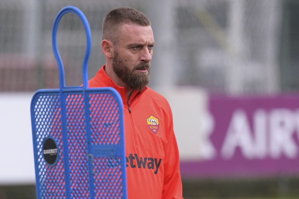 De Rossi AS Roma, seduta di allenamento al Centro sportivo di Trigoria