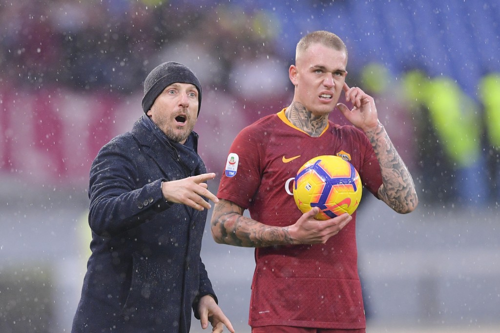 Karsdorp Di Francesco AS Roma - Torino