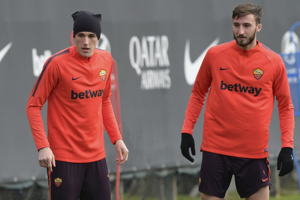 Allenamento_ASRoma_Trigoria_Zaniolo_Cristante