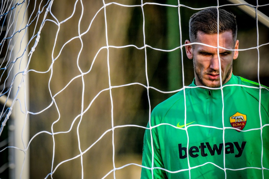 Olsen AS Roma, allenamento a Trigoria