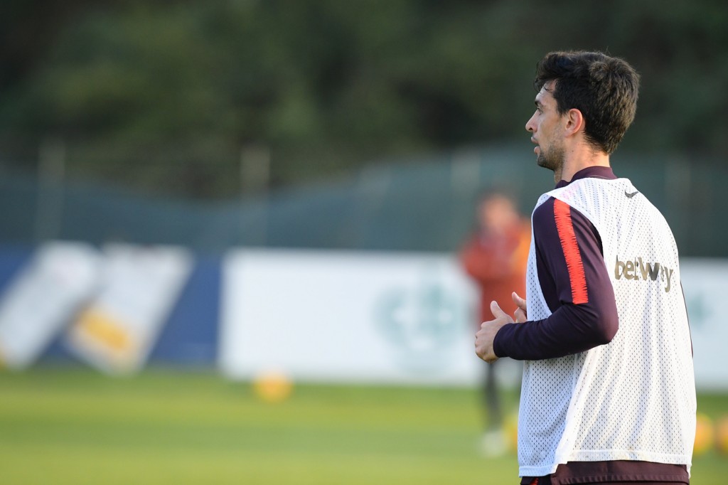 Pastore AS Roma, allenamento a Trigoria