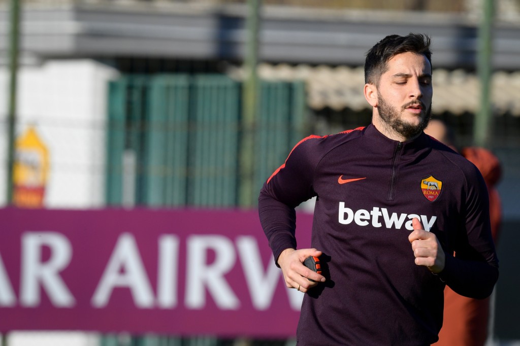 Manolas Trigoria, sessione di allenamento dell'AS Roma
