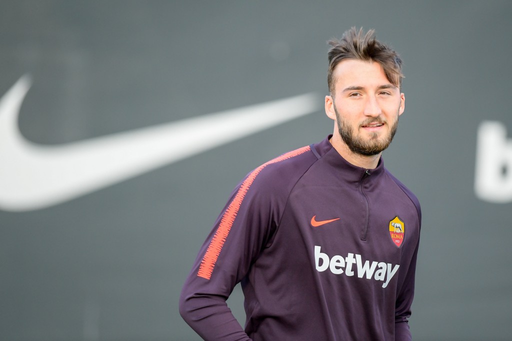 Cristante AS Roma, allenamento a Trigoria