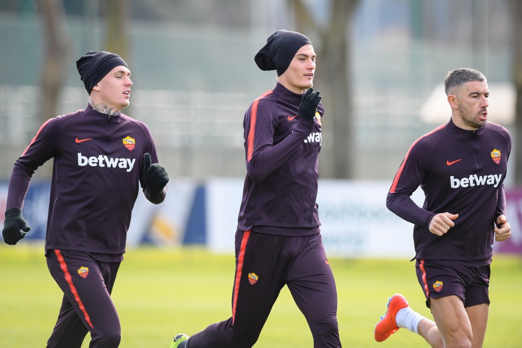 allenamento_trigoria_schick_karsdorp_kolaro