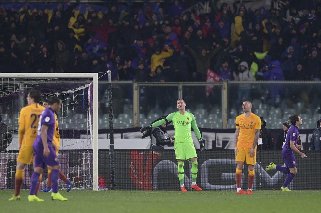 Olsen Kolarov Fiorentina-Roma Olsen Kolarov
