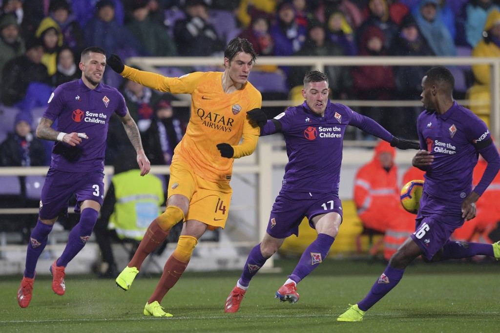 Schick Veretout Fiorentina vs Roma - Coppa Italia 2018/2019