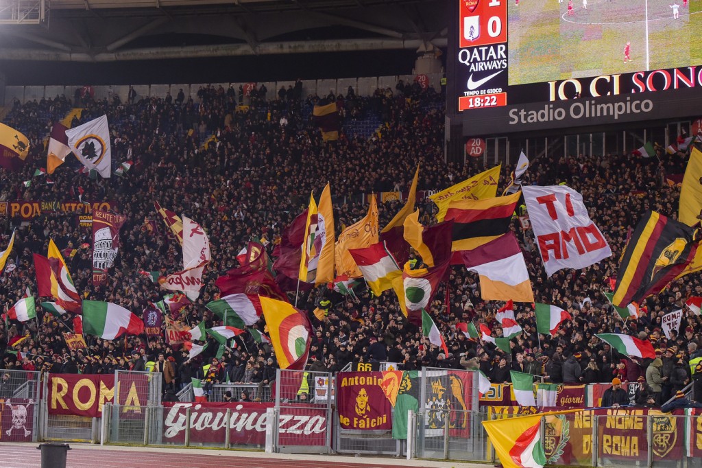 Curva Sud Roma vs Virtus Entella - Coppa Italia 2018-2019