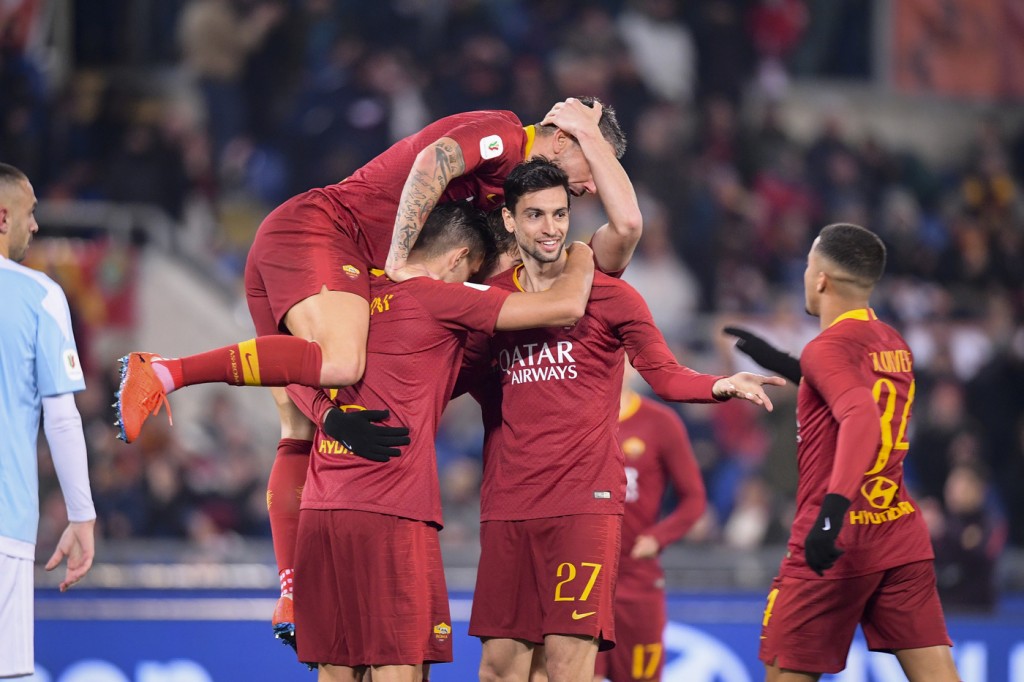 Gol Schick Roma-Entella Pastore Kluivert