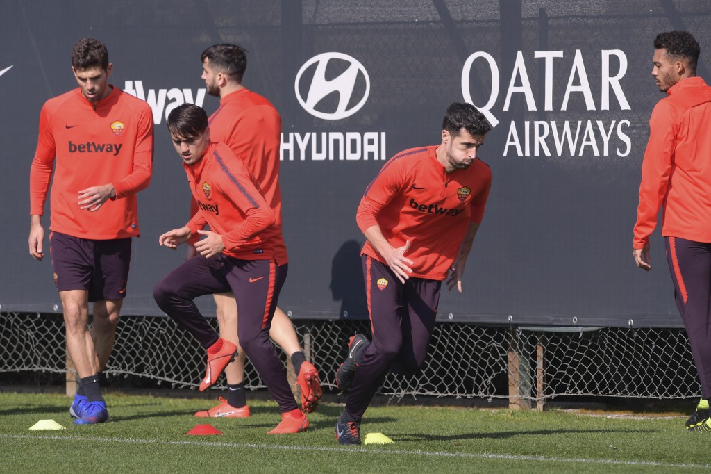 Allenamento_AS Roma_Trigoria_Marcano_Under
