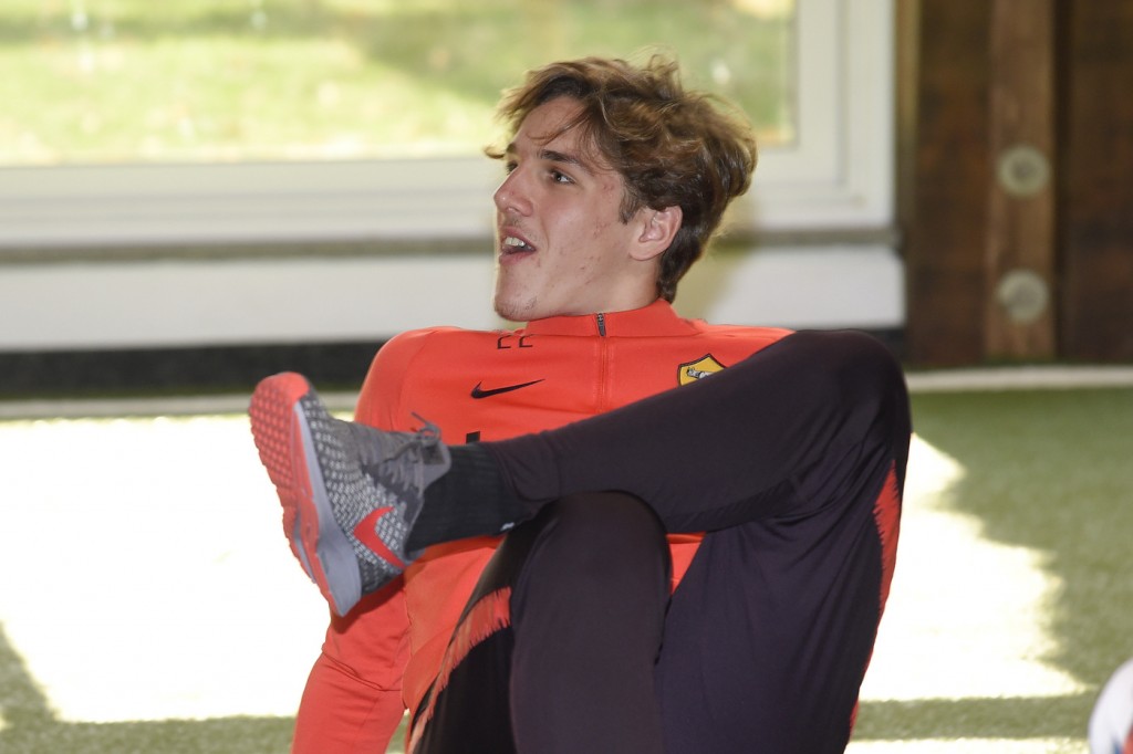 As Roma_Trigoria_Allenamento_Zaniolo