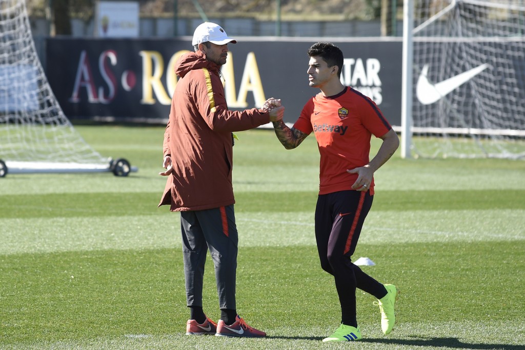 As Roma_Trigoria_Allenamento_Perotti_Di Francesco