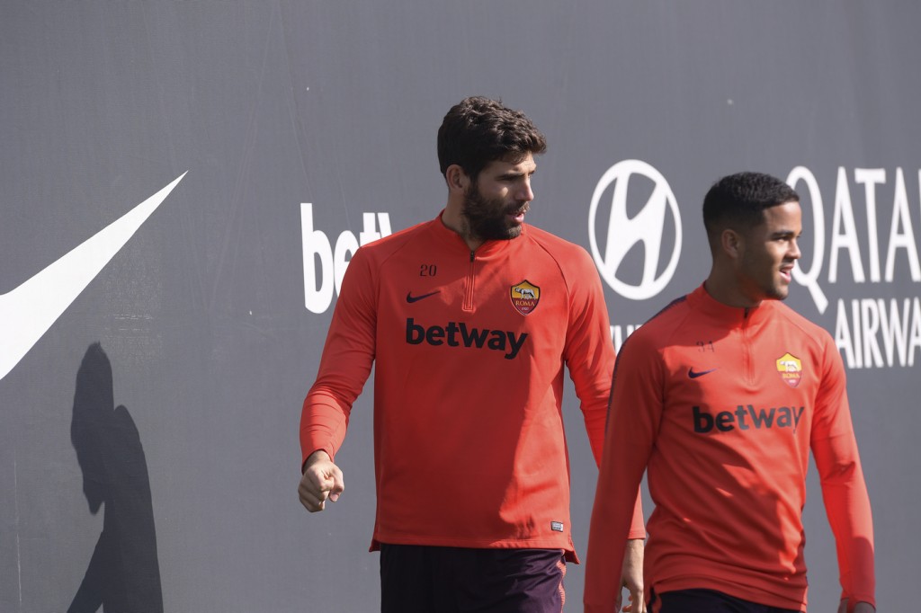 fazio kluivert Allenamento_Roma5