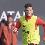 florenzi Sessione di allenamento dell'AS Roma