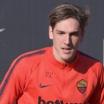 zaniolo AS Roma, allenamento di rifinitura a Trigoria