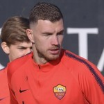 dzeko AS Roma, allenamento di rifinitura a Trigoria