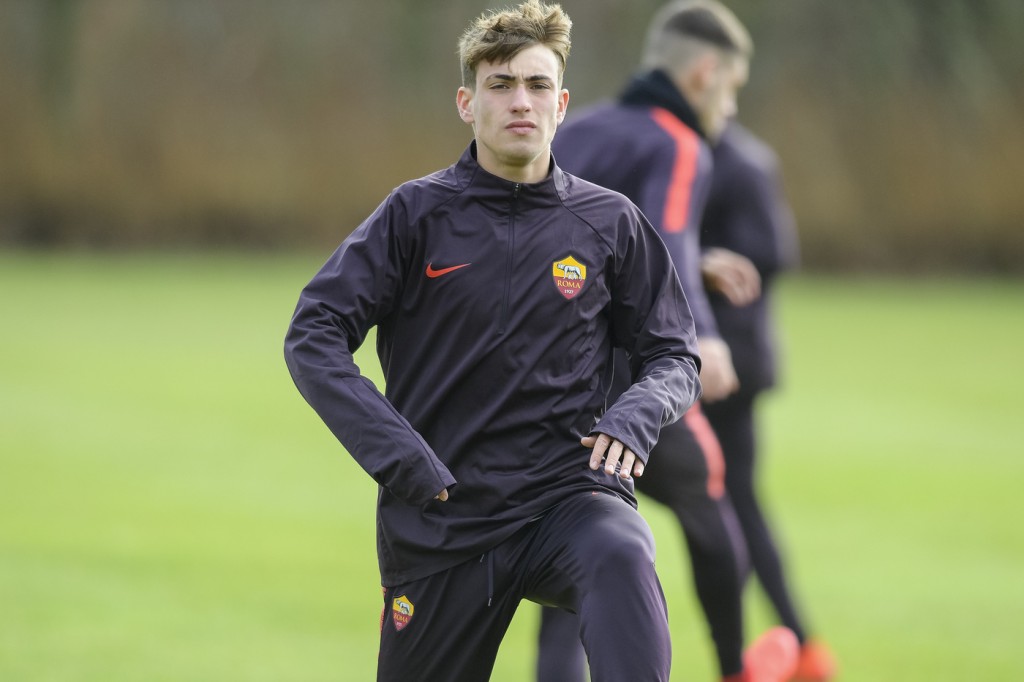 Cangiano UEFA Youth League, allenamento della Primavera dell'AS Roma a Herning