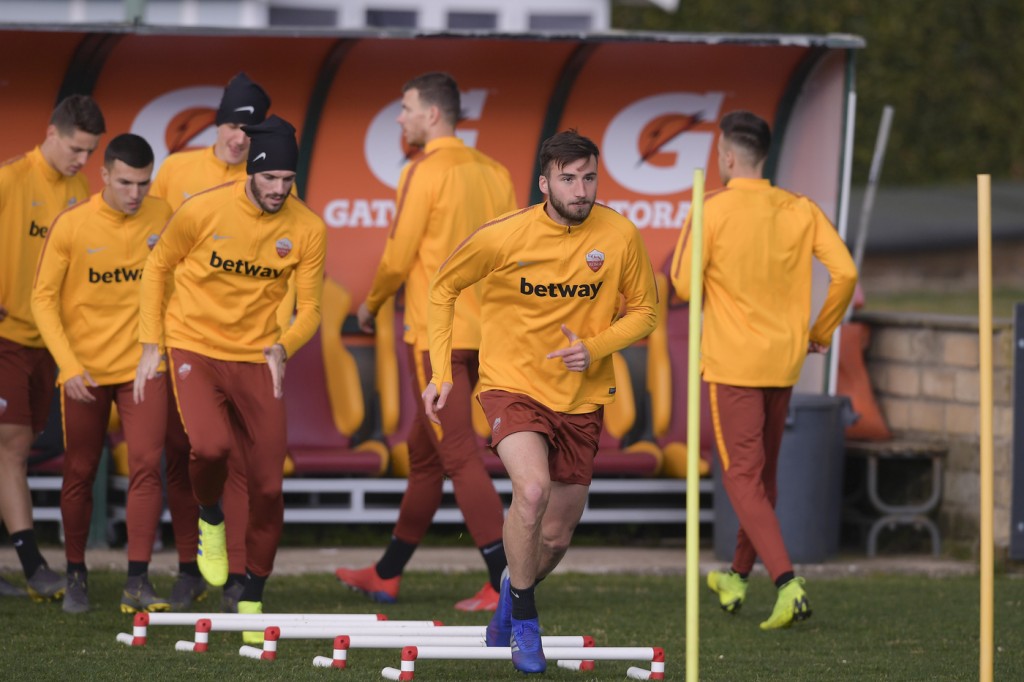 Trigoria Rifinitura Champions Cristante 3